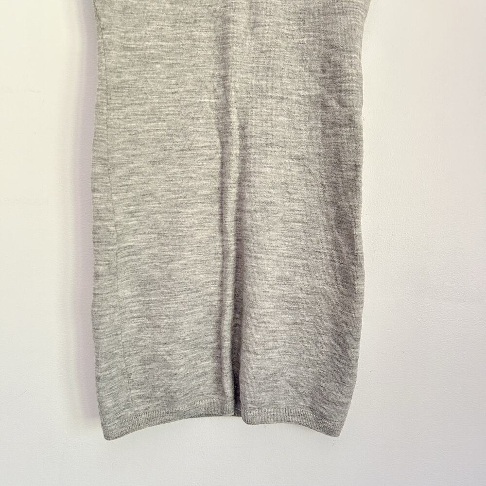 Wilfred Wool Sleeveless VNeck Fitted Sweater Dress Size S Gray - Picture 3 of 5